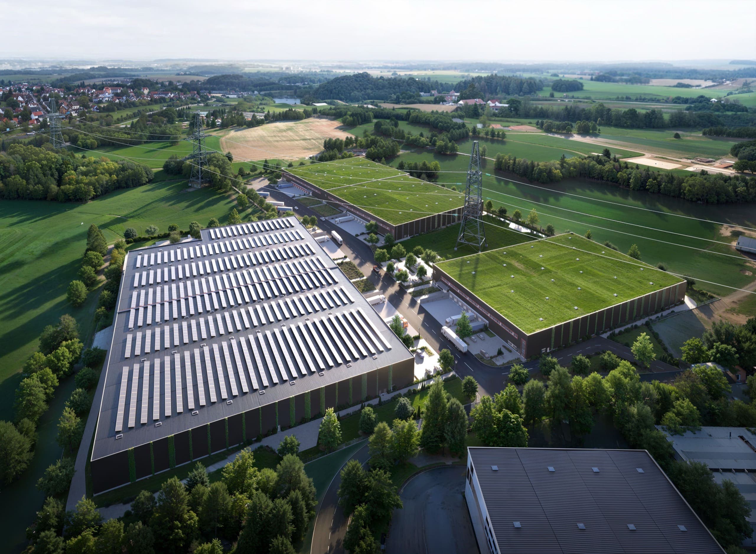 Luftbild des Business Park Osnabrück