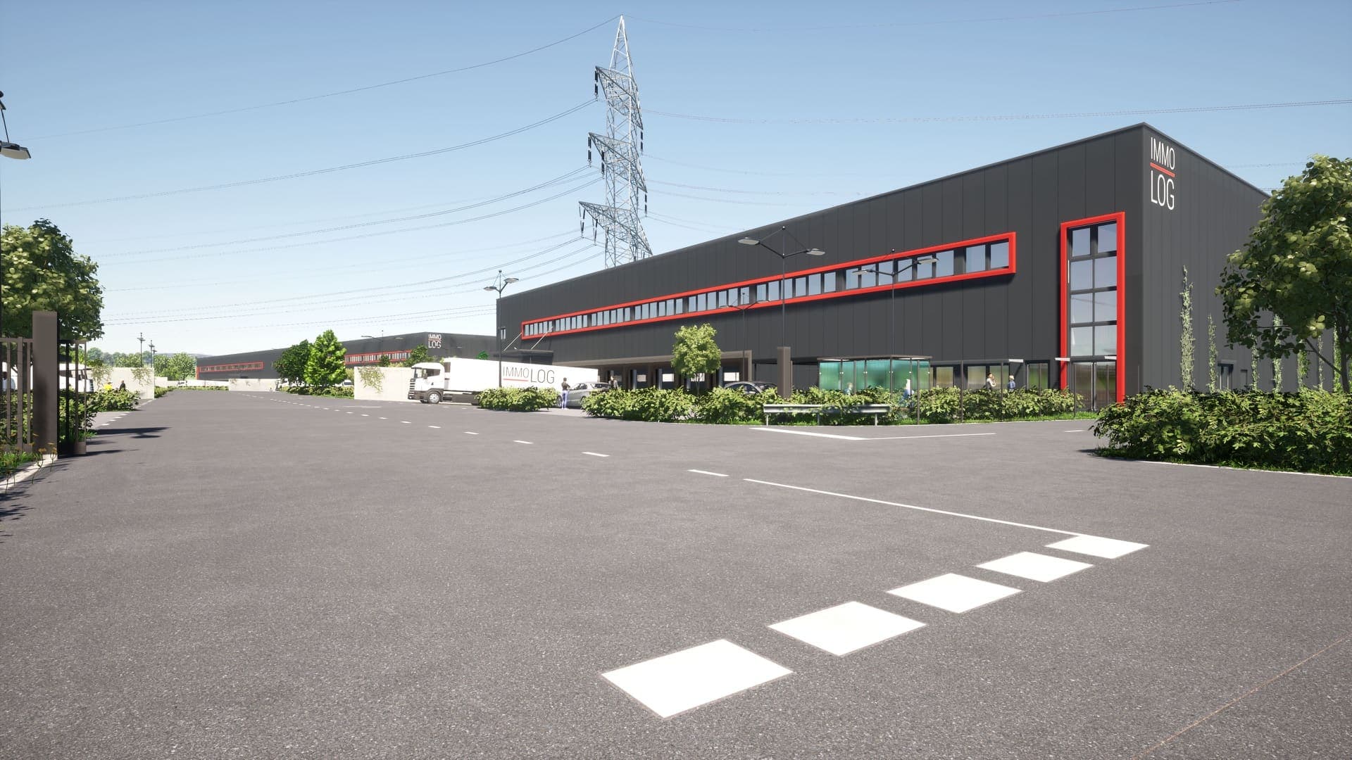 Visualisierung Gebäude 2 mit Unit 3